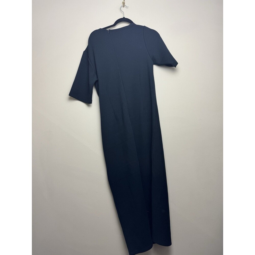 Modern Citizen Womens Evie Dress Size XL Black Ribbed Knit Short Sleeve - Picture 4 of 7